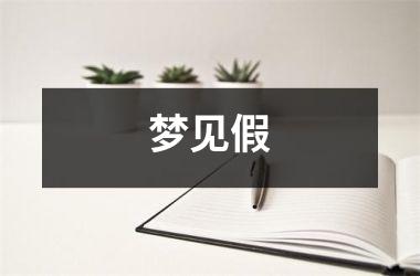 梦见假