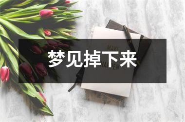 梦见掉下来