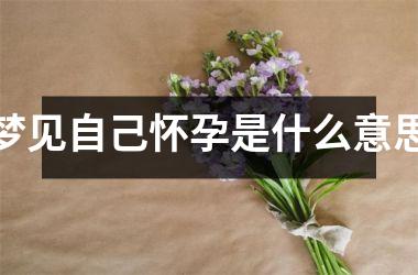 <h3>梦见自己怀孕是什么意思