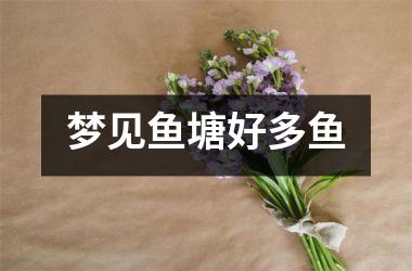 梦见鱼塘好多鱼