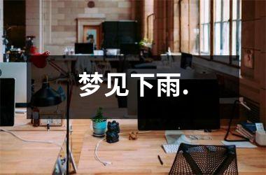 <h3>梦见下雨.