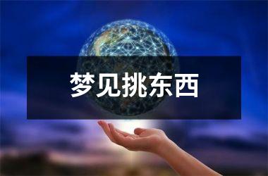 <h3>梦见挑东西