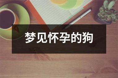 <h3>梦见怀孕的狗