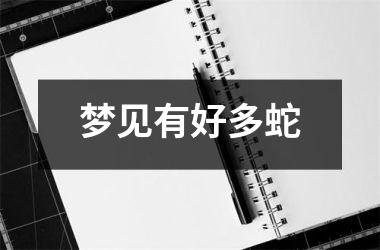 <h3>梦见有好多蛇
