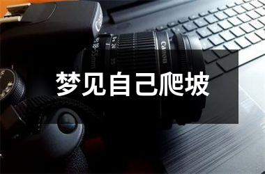 <h3>梦见自己爬坡
