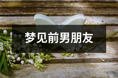 <h3>梦见前男朋友