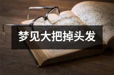 <h3>梦见大把掉头发