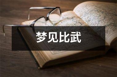 <h3>梦见比武