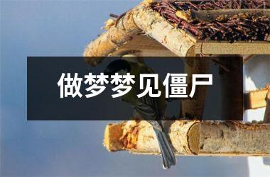<h3>做梦梦见僵尸