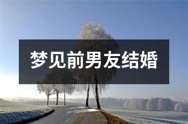 <h3>梦见前男友结婚