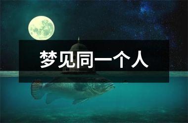 <h3>梦见同一个人
