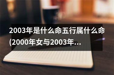 2003年是什么命五行属什么命(2000年女与2003年羊男)