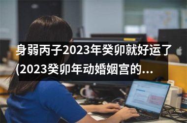 <h3>身弱丙子2025年癸卯就好运了(2025癸卯年动婚姻宫的八字)