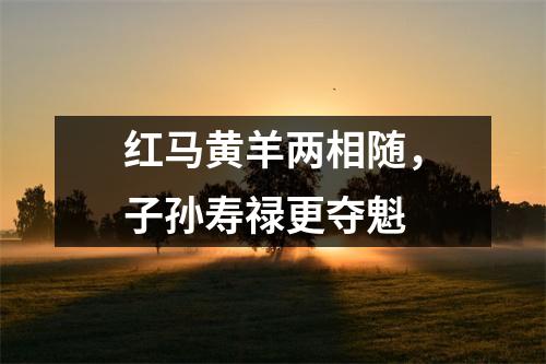 <h3>红马黄羊两相随，子孙寿禄更夺魁