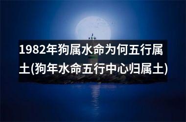 <h3>1982年狗属水命为何五行属土(狗年水命五行中心归属土)