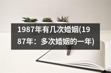 <h3>1987年有几次婚姻(1987年：多次婚姻的一年)