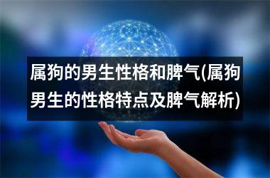 <h3>属狗的男生性格和脾气(属狗男生的性格特点及脾气解析)