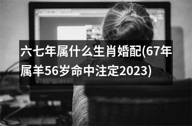 <h3>六七年属什么生肖婚配(67年属羊56岁命中注定2025)