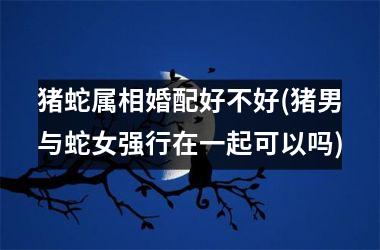 <h3>猪蛇属相婚配好不好(猪男与蛇女强行在一起可以吗)