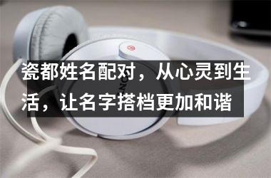 <h3>瓷都姓名配对，从心灵到生活，让名字搭档更加和谐