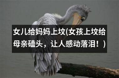 <h3>女儿给妈妈上坟(女孩上坟给母亲磕头，让人感动落泪！)