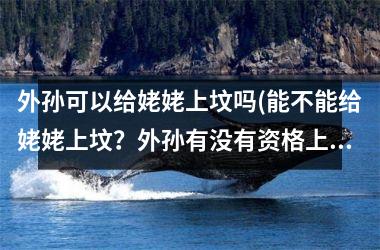 <h3>外孙可以给姥姥上坟吗(能不能给姥姥上坟？外孙有没有资格上坟？)