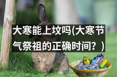 <h3>大寒能上坟吗(大寒节气祭祖的正确时间？)