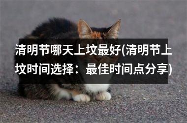 清明节哪天上坟好(清明节上坟时间选择：佳时间点分享)