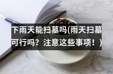 <h3>下雨天能扫墓吗(雨天扫墓可行吗？注意这些事项！)
