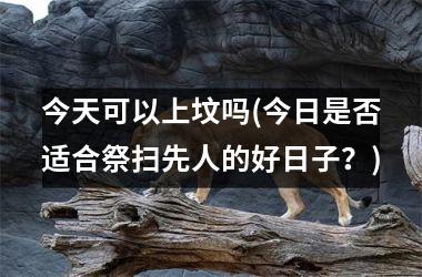 <h3>今天可以上坟吗(今日是否适合祭扫先人的好日子？)