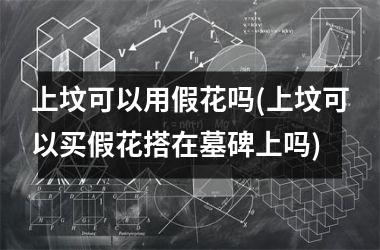 <h3>上坟可以用假花吗(上坟可以买假花搭在墓碑上吗)