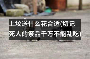 <h3>上坟送什么花合适(切记 死人的祭品千万不能乱吃)