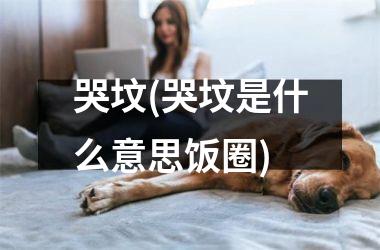 哭坟(哭坟是什么意思饭圈)