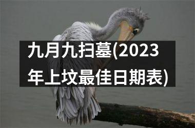 <h3>九月九扫墓(2025年上坟最佳日期表)