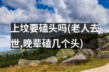 上坟要磕头吗(老人去世,晚辈磕几个头)