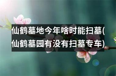 <h3>仙鹤墓地今年啥时能扫墓(仙鹤墓园有没有扫墓专车)