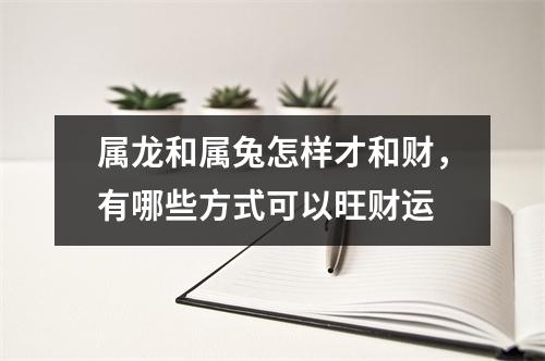 <h3>属龙和属兔怎样才和财，有哪些方式可以旺财运