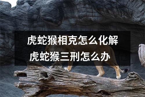 <h3>虎蛇猴相克怎么化解虎蛇猴三刑怎么办