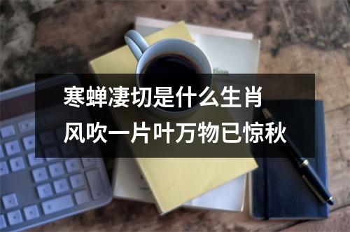 寒蝉凄切是什么生肖风吹一片叶万物已惊秋