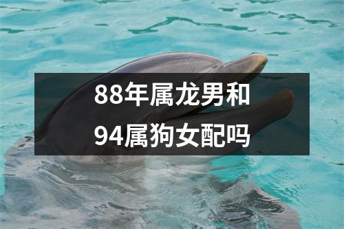 <h3>88年属龙男和94属狗女配吗