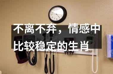 不离不弃，情感中比较稳定的生肖