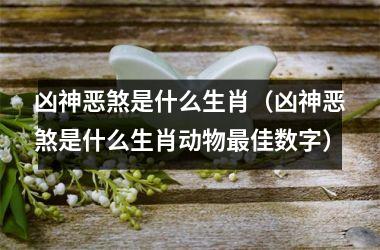 <h3>凶神恶煞是什么生肖（凶神恶煞是什么生肖动物佳数字）