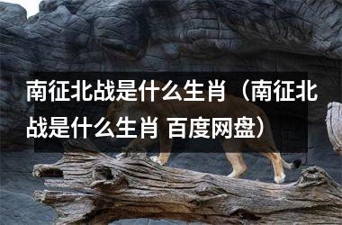 <h3>南征北战是什么生肖（南征北战是什么生肖 百度网盘）