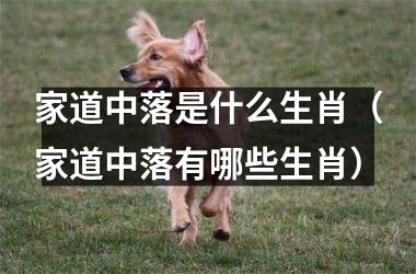 家道中落是什么生肖（家道中落有哪些生肖）