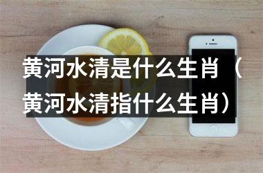 黄河水清是什么生肖（黄河水清指什么生肖）