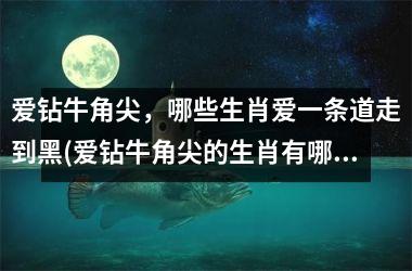 <h3>爱钻牛角尖，哪些生肖爱一条道走到黑(爱钻牛角尖的生肖有哪些)