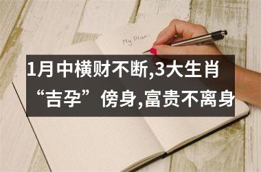 1月中横财不断,3大生肖“吉孕”傍身,富贵不离身