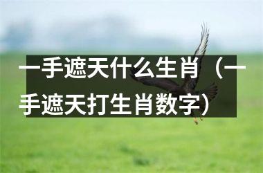 <h3>一手遮天什么生肖（一手遮天打生肖数字）