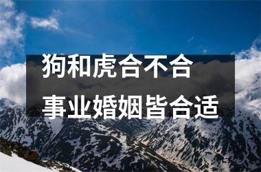 <h3>狗和虎合不合 事业婚姻皆合适