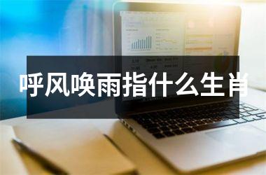 <h3>呼风唤雨指什么生肖